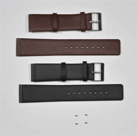 genuine leather watch strap 22mm.